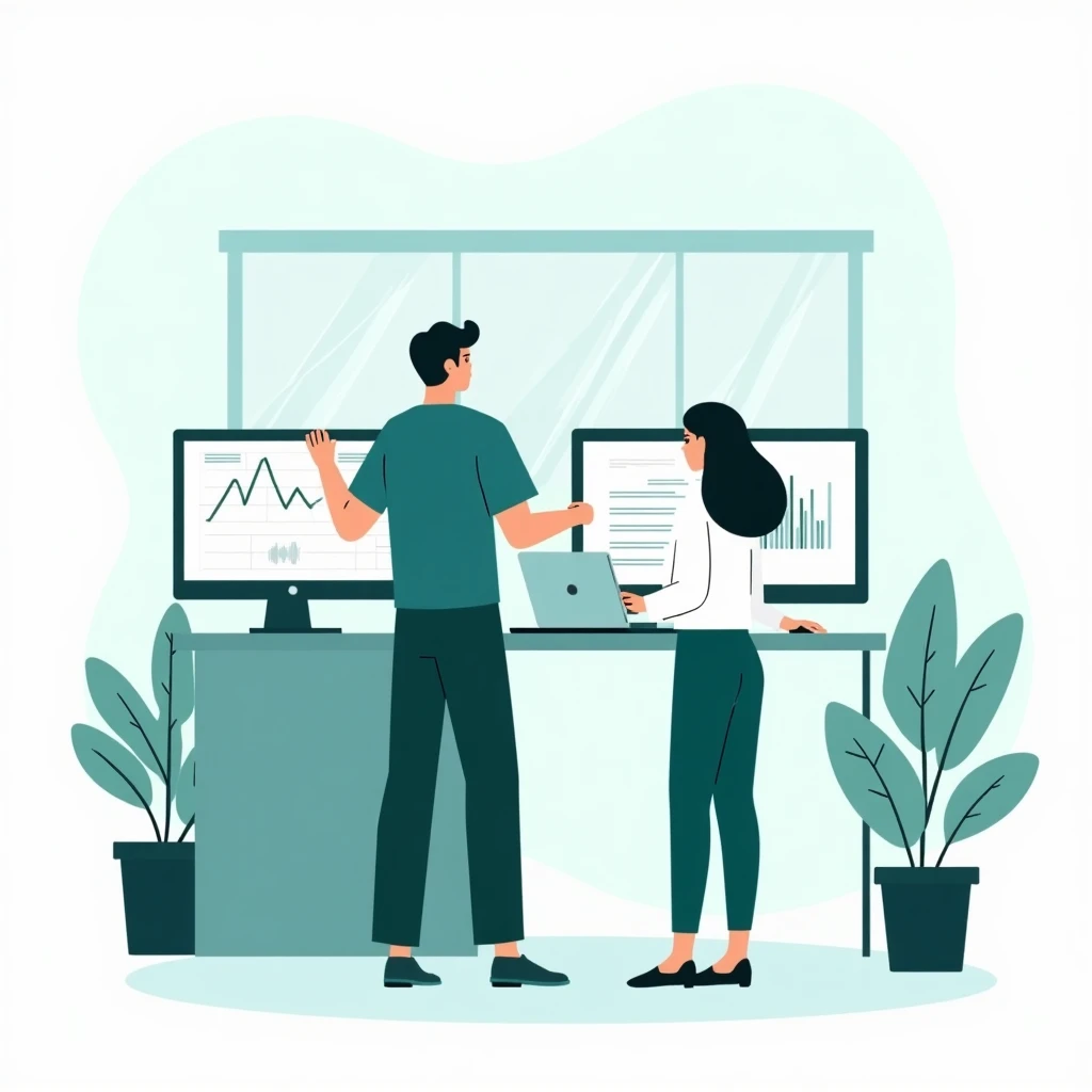 Freelancer analyzing data