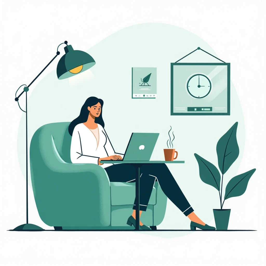 Comfortable remote work setting