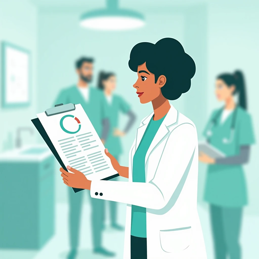 Advanced healthcare professional at work