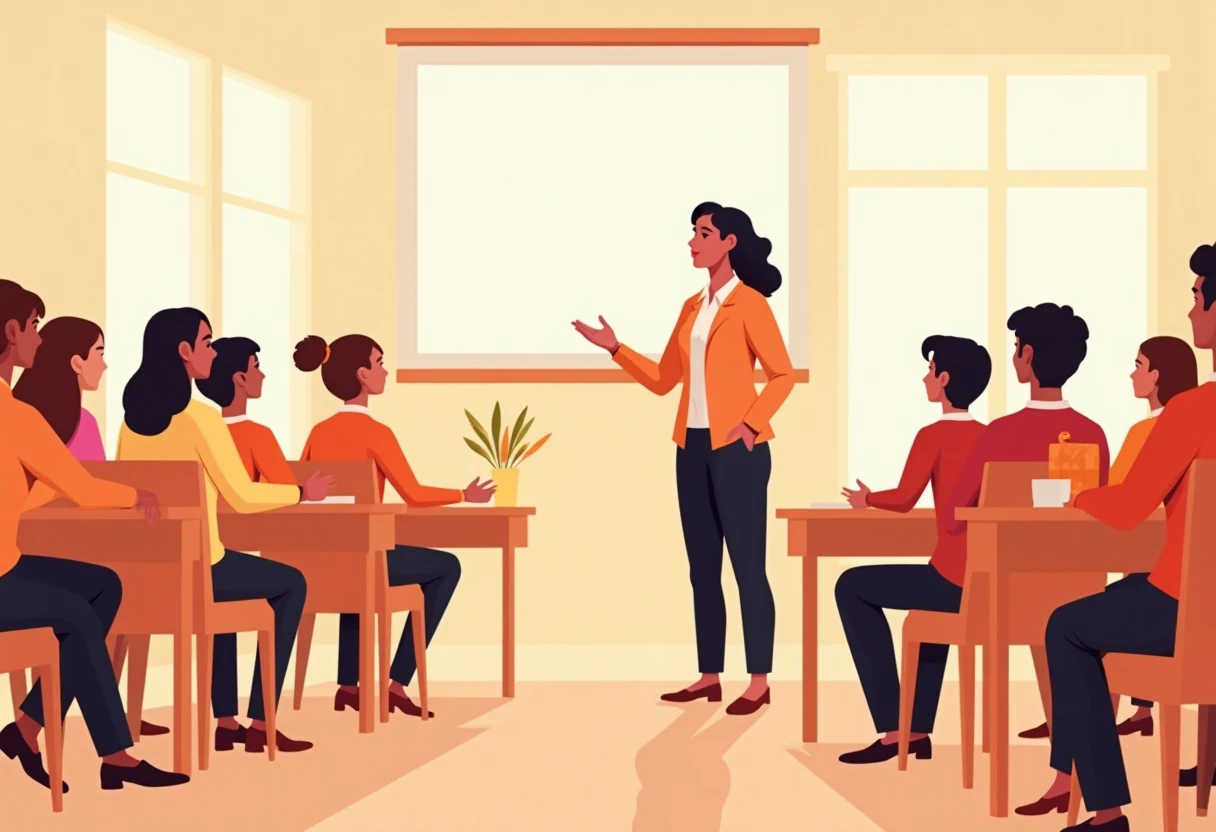 Aula interactiva en una escuela