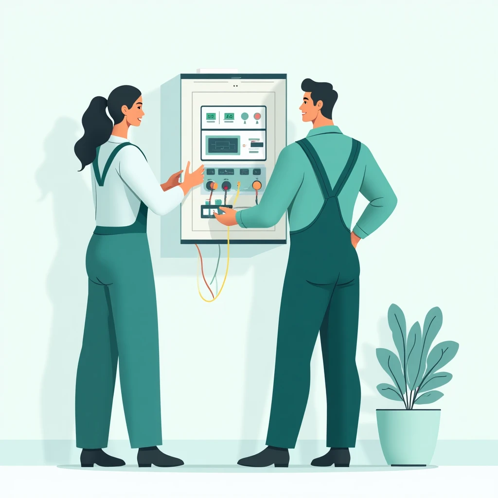 Technicien de maintenance au travail