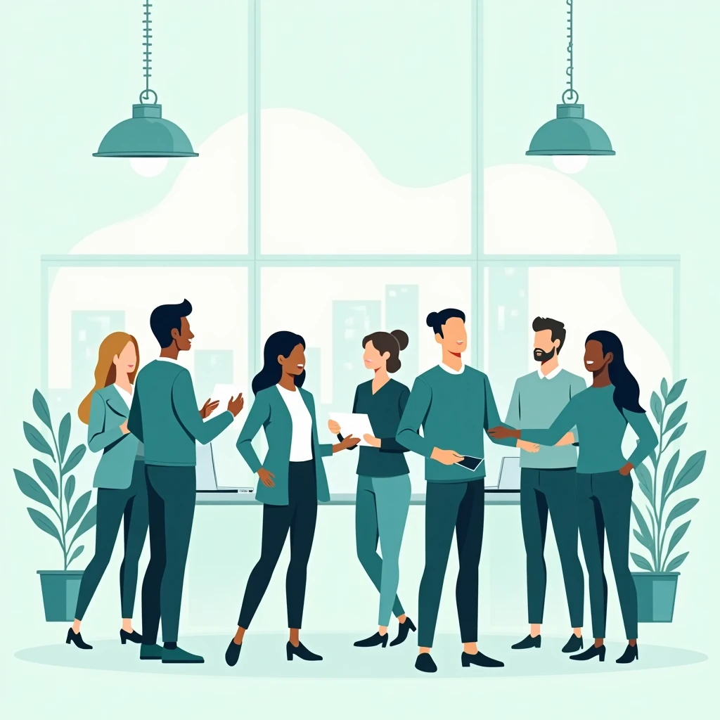 Agiles Team bei der Arbeit