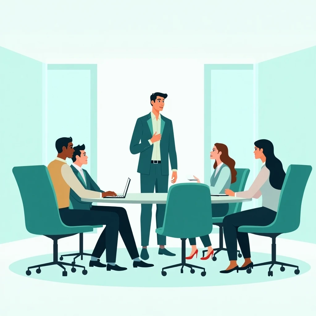 Mid-level management meeting