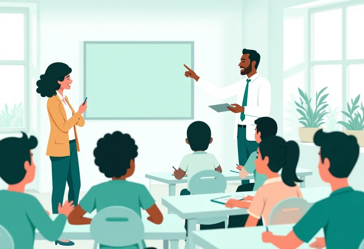 Teaching in a lively classroom