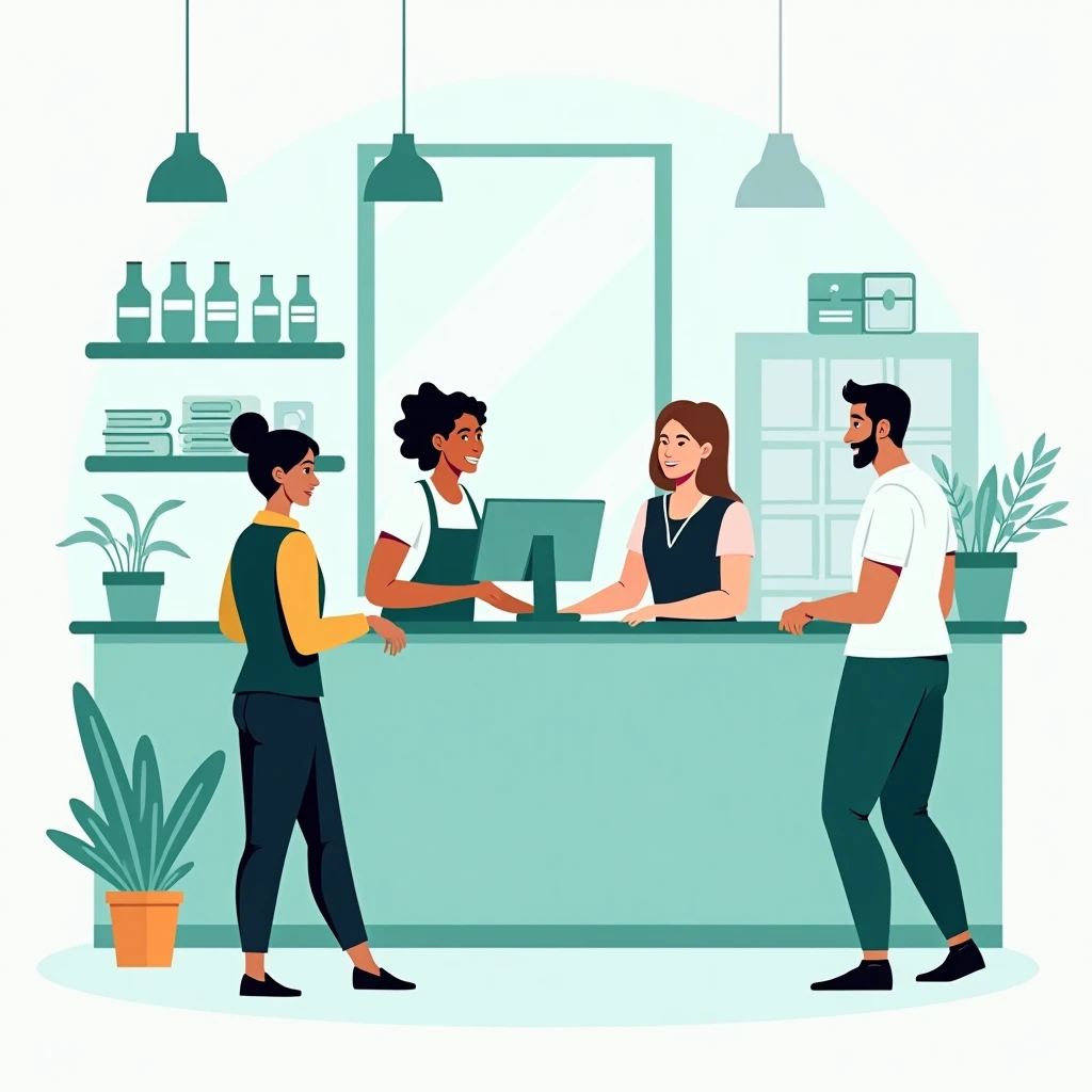 Entry-level retail workspace