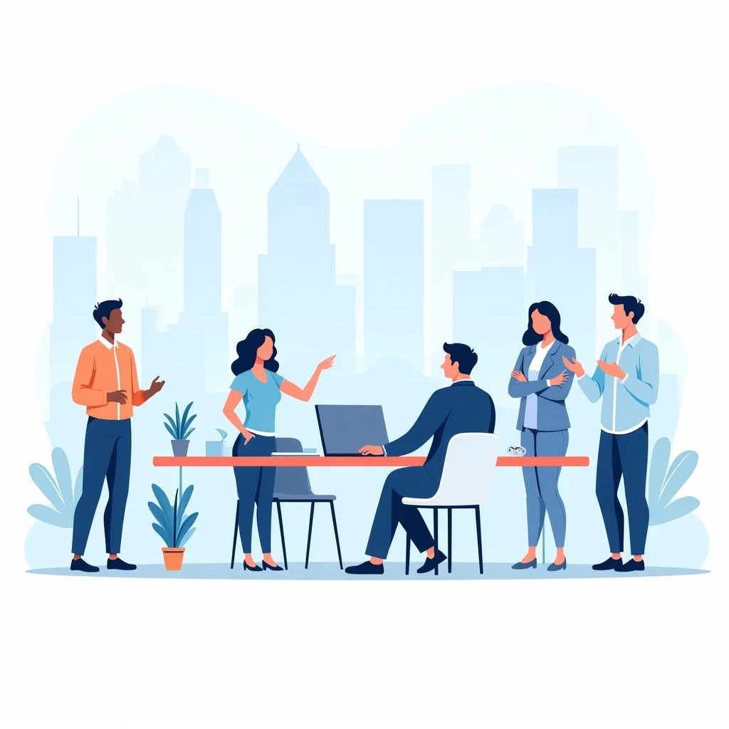 In-office team collaboration