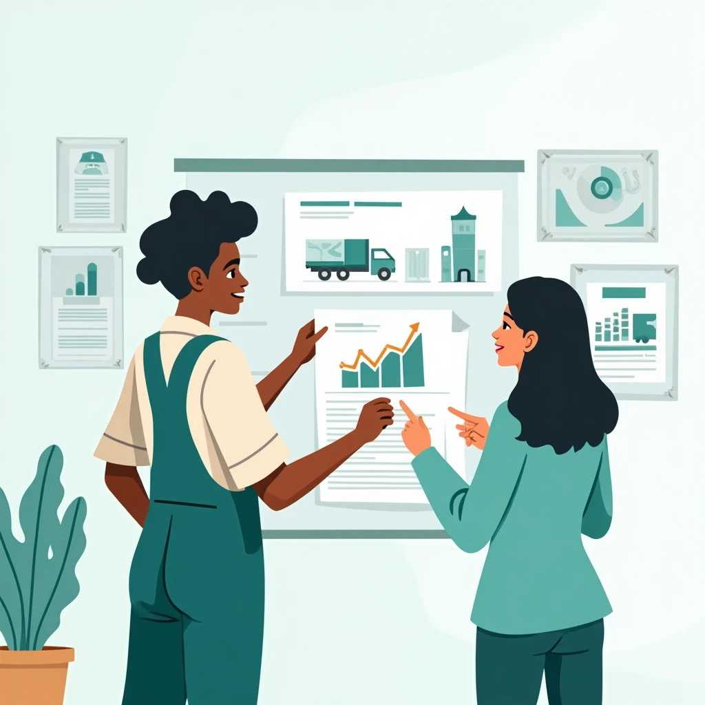 Warehouse management scene